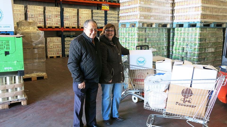 El Banco de Alimentos de Ciudad Real ha recibido 150 kilos de productos alimenticios de manos del pueblo de Villarta de San Juan
